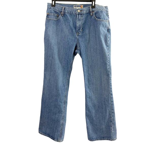 Old Navy Jeans Womens 14 Short Bootcut Light Wash Denim Just Below Waist - Picture 1 of 9